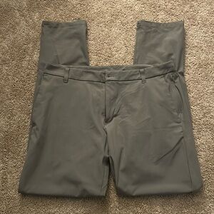 Lululemon Mens 34Wx33L Olive Green/Gray ABC Classic Fit Pants